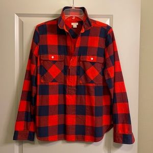 J.Crew Women’s Popover Flannel. Size small.